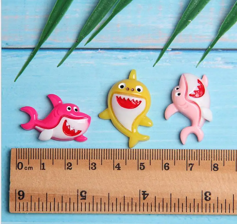 Полимерные киты/акулы/Дельфин украшения ремесла объемные с плоским дном для скрапбукинга волос Лук украшения брелок серьги кулон