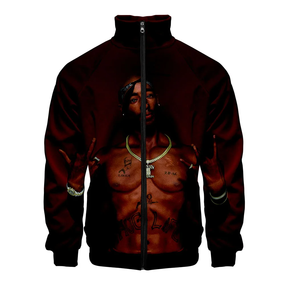 

2020 New 2PAC Zipper Jackets Casual Hoodies Autumn and Spring Clothes 2PAC Sweatshirt Streetwear Tops Fashion Cool High Street