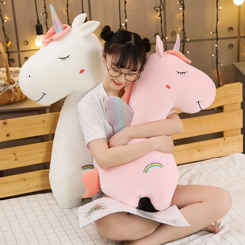 

Nice Soft High Quality Unicorn Plush Toy Sofa Sleep Pillow Cushion Stuffed Horse Doll Home Decor Kids Girlfriends Birthday Gift