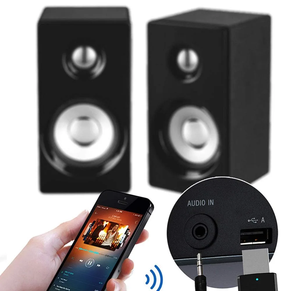 ZEXMTE 2 в 1 беспроводной Bluetooth передатчик для телевизора ПК музыкальный аудио адаптер ресивер с 3,5 мм Aux для наушников, динамиков