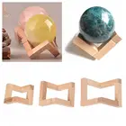 Реквизит для фото, настольное украшение, украшение для дома, держатель для хрустального шара, основание для лампы в виде Луны, деревянная подставка для дисплея, стеклянный Сферический кронштейн