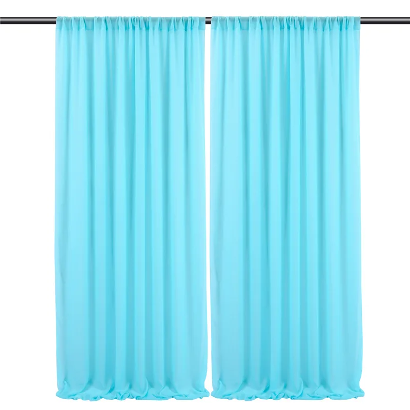 

Outdoor Drapery Wedding Decoration White Background Cloth Curtain Wedding Arch Decor Backdrops Stage Layout Yarn Veil