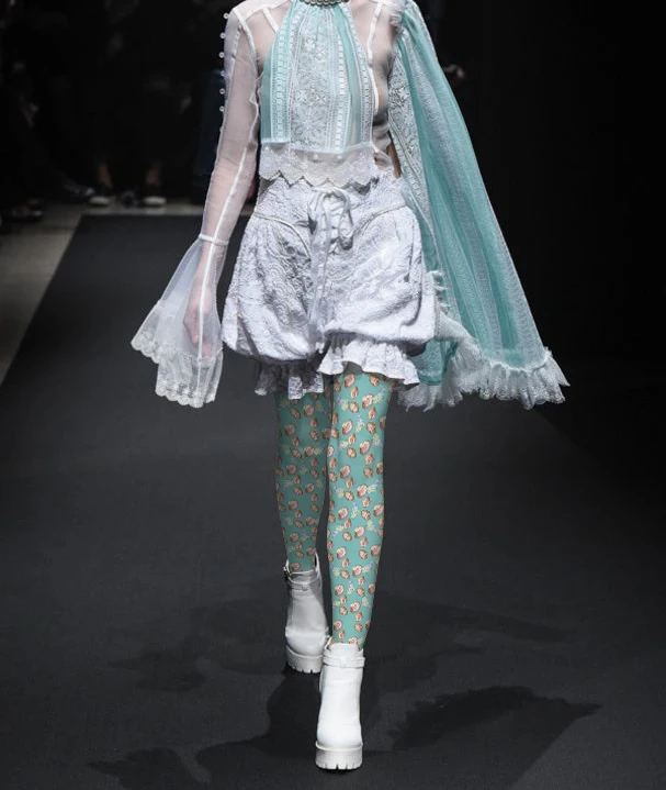 2022 Promotion Rushed Poly Fishnet Stockings Crotchless Fashion Ladies Pantyhose Print Marine Wind Bottoming Female Velvet | Женская