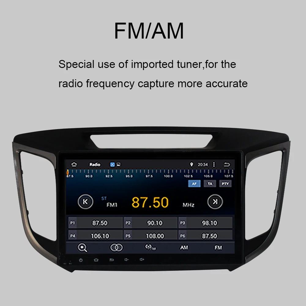 Восьмиядерный Автомобильный GPS-навигатор Android 10 0 для Hyundai Creta IX25 2014-2016