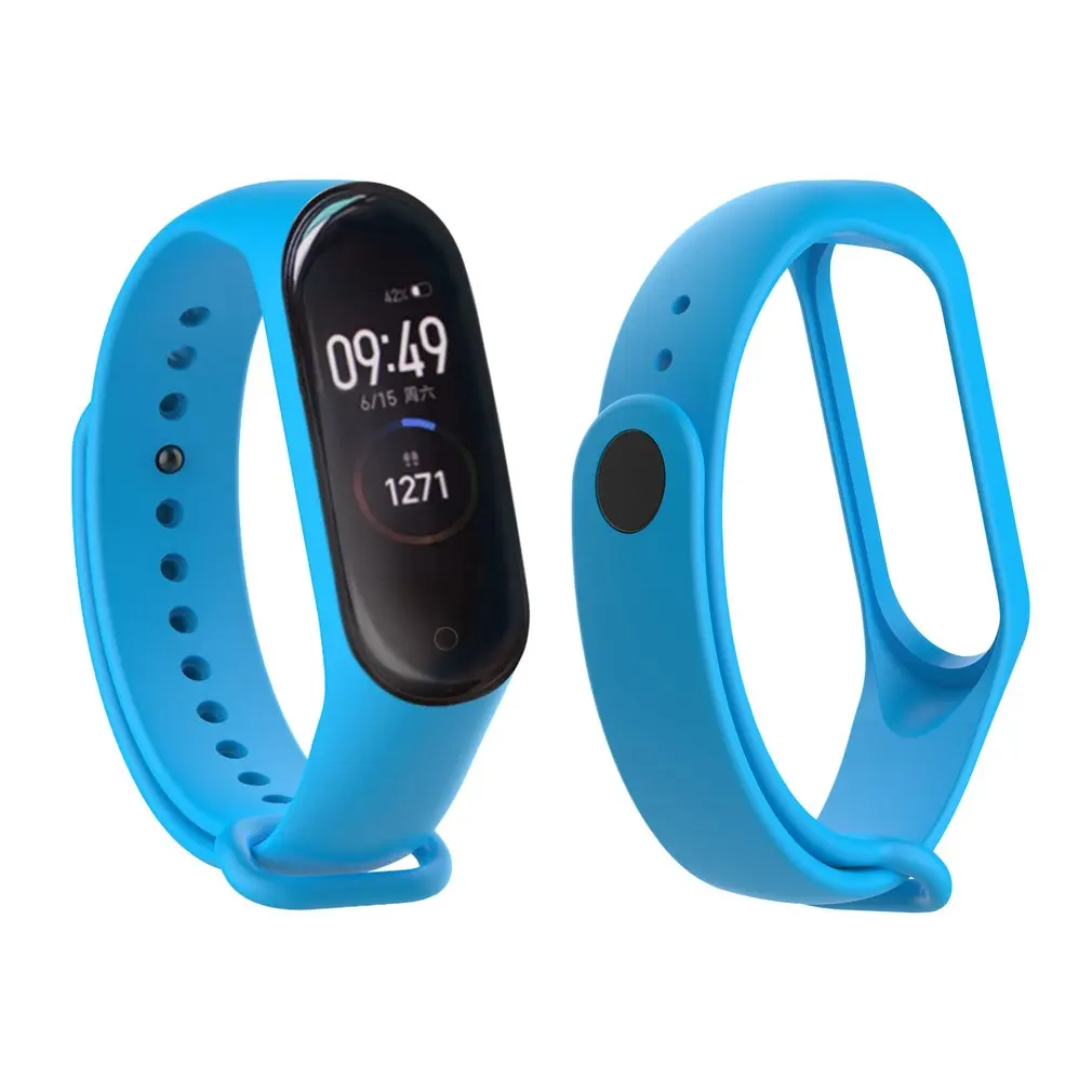 Красочные mi band 4 аксессуары pulseira ремешок сменный силиконовый для xiaomi mi4 умный