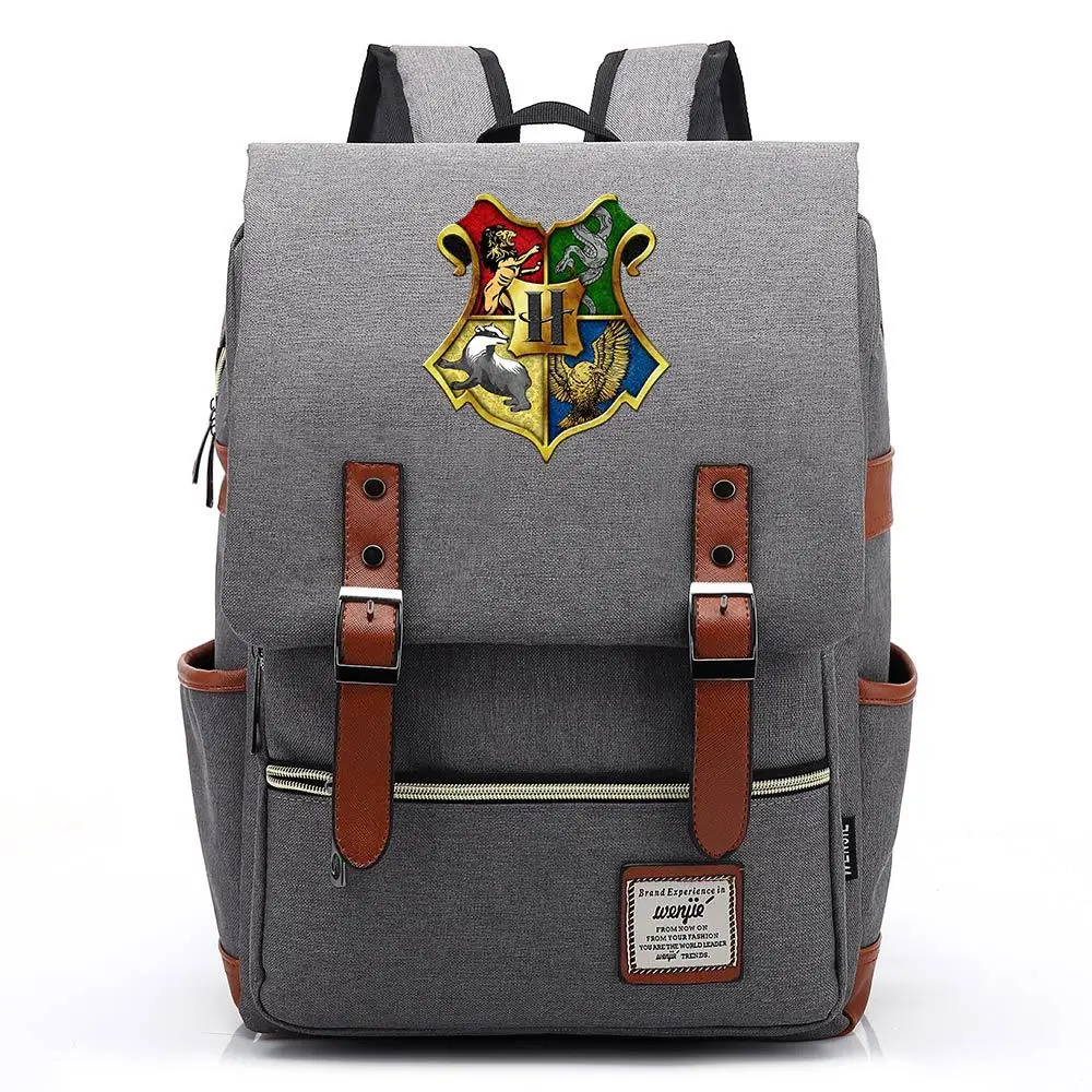Bags 3 Волшебный Хогвартс Ravenclaw Слизерин Гриффиндор для мальчиков и девочек портфели для подростков школьные сумки холщовые женские сумки рюкзак мужской рюкзак - Цвет: Bags 3