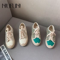 lace up fisherman shoes casual platform women shoe woolen cloth tound toe flats canvas shoes student loafer womens winter shoes