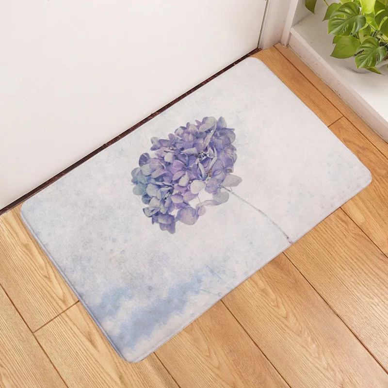 Противоскользящий коврик OIMG для ванной напольный 3D Цветочный поглощающий воду