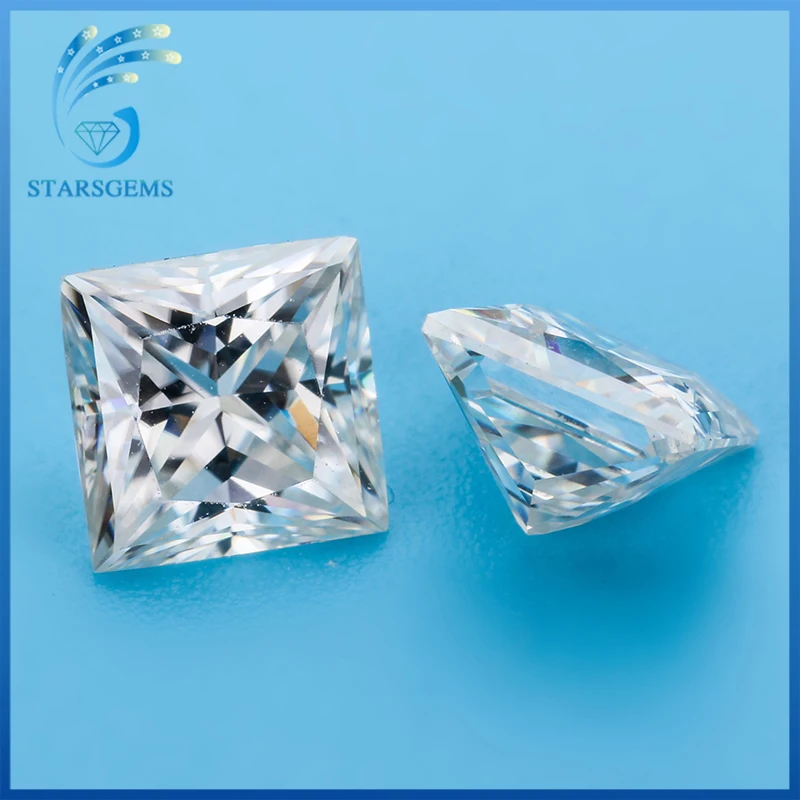 Starsgem необычный квадратный муассанит драгоценный камень GH 4 5*4 5 мм свободный шарик