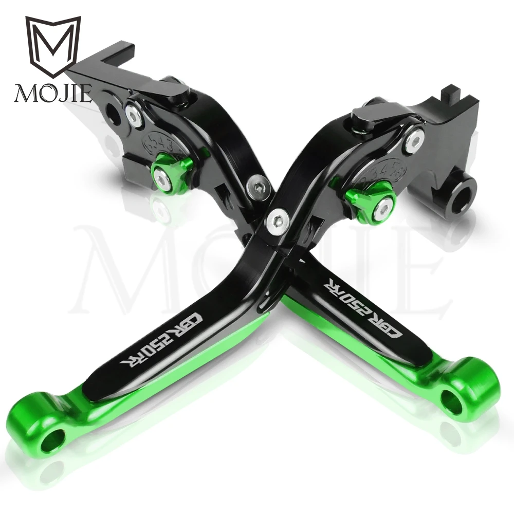 Green Мотоцикл CBR 250 RR Рычаги Тормозная система сцепления CNC регулируемый складной для Honda CBR250RR CBR 250 RR CBR250 RR - Цвет: Green
