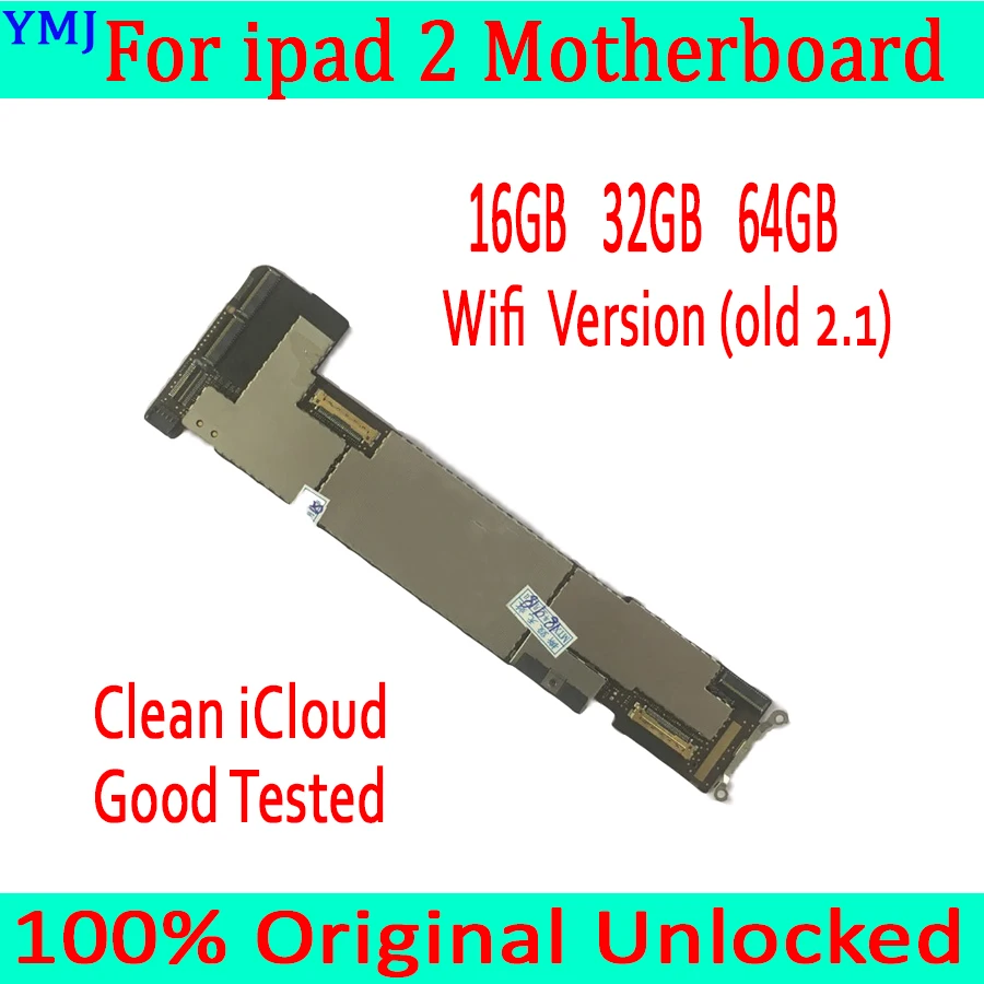 Материнская плата для iPad 2 16 ГБ/32 ГБ/64 ГБ со встроенным интерфейсом 100%