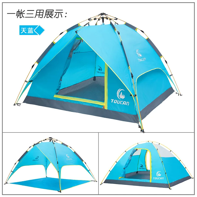 4 человек двойные слои большой палатка Зонт Тип на открытом воздухе