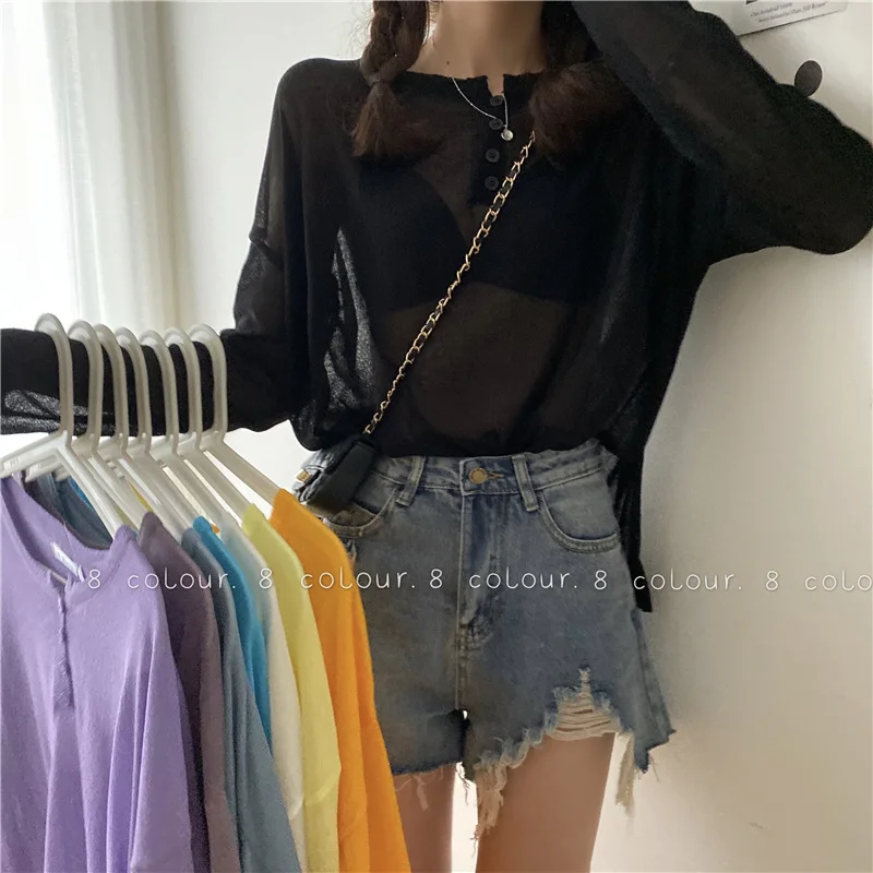 Свободная простая Солнцезащитная одежда | Женская