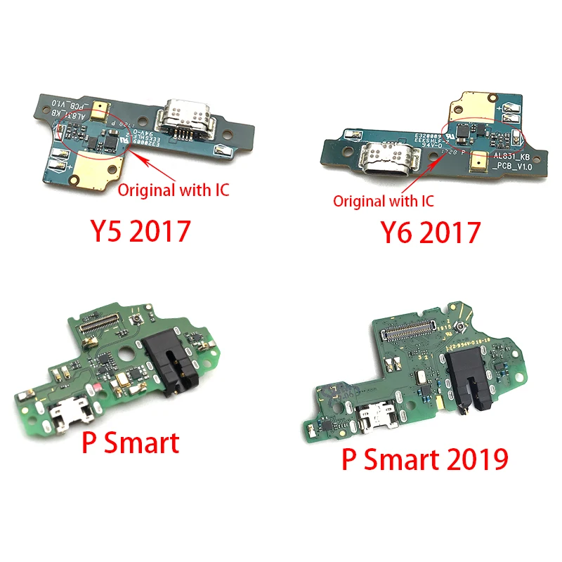 10 шт./лот Плата подключения док-станции с usb-портом для зарядки гибкий кабель Huawei Y5