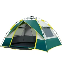 wolface new camping automatic tents family outdoor tourist tent 4 seasons waterproof 3 4 people travel tent sun beach protection