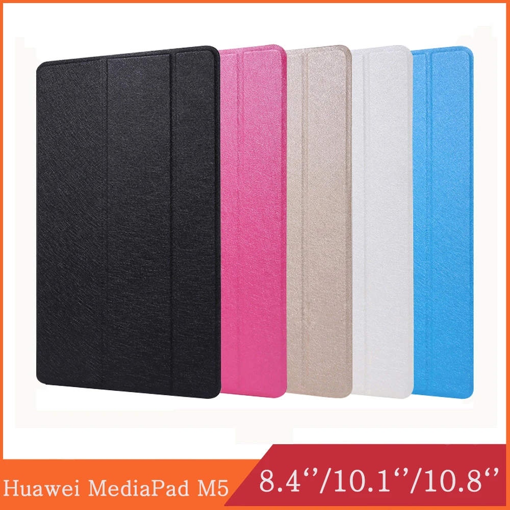 

Funda Huawei MediaPad M5 Lite 8.4 10.1 10.8 Pro SHT-AL09/W09 CMR-AL09 /W09 BAH2-W19 / L09 PU Leather Flip Back Cover Tablet Case