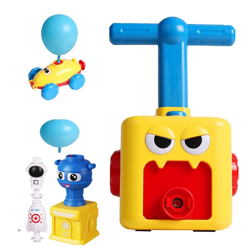 

2020 New Arrival Fun Inertia Balloon Powered Car Toys Set For Children Aerodynamics Inertial Power Toys Kids Gifts