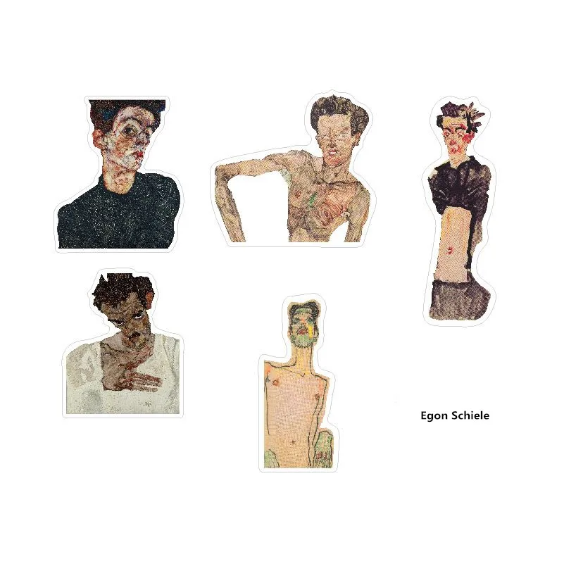 10 шт. Egon Шиллер наклейка на чемодан холодильник гитарная тетрадь ipda