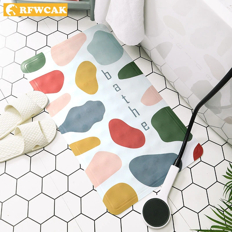 Резиновый нескользящий коврик для ванной комнаты RFWCAK детский Массажный Коврик