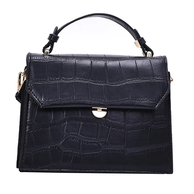 

New Alligator Pattern Small Square Bag Shoulder Bag Foreign Fashion Lady Handbag Messenger Bag Cross Body Bag