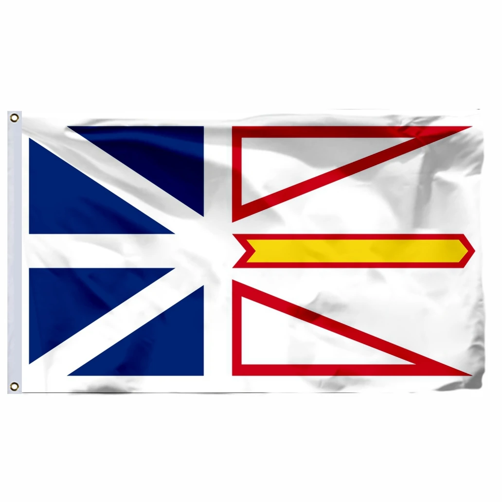

Canada Newfoundland And Labrador Flag 90x150cm 3x5ft 120g 100D Polyester Canadian Provinces 60x90cm 21x14cm Banner