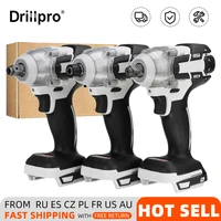 drillpro brushless cordless electric screwdriver impact drill rechargeable 14 520 n m wrench tools for 18v makita battery