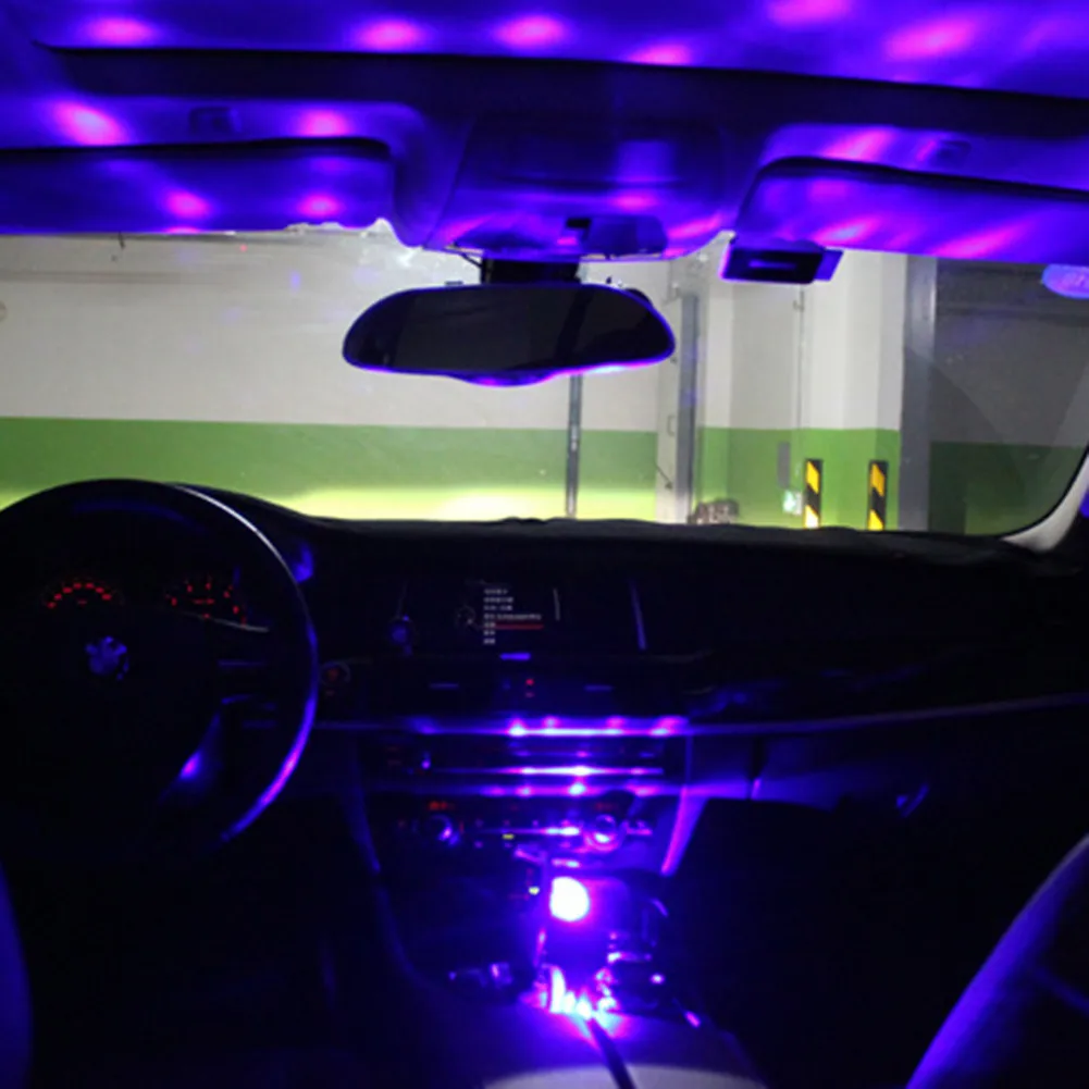 LED Car USB Sound Control Lamp Indoor Music Decoration Light DJ RGB Mini Colorful Atmosphere with Flashing Lights | Автомобили и
