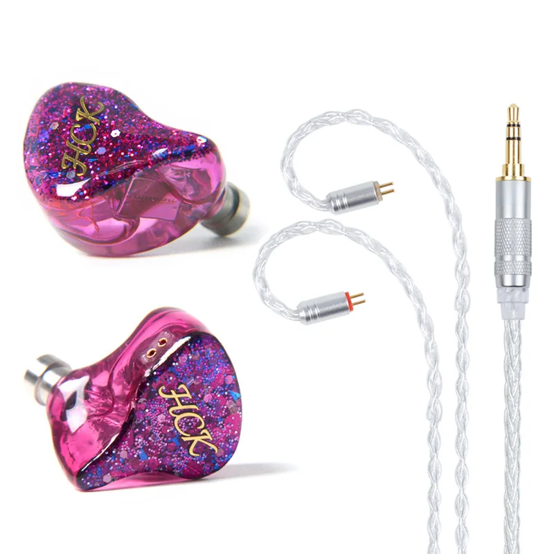 

NiceHCK HK6/HK8 6/8BA Drive Unit In Ear Earphone 6/8 Balanced Armature Detachable Detac Cable HIFI Headset Custom Earphone