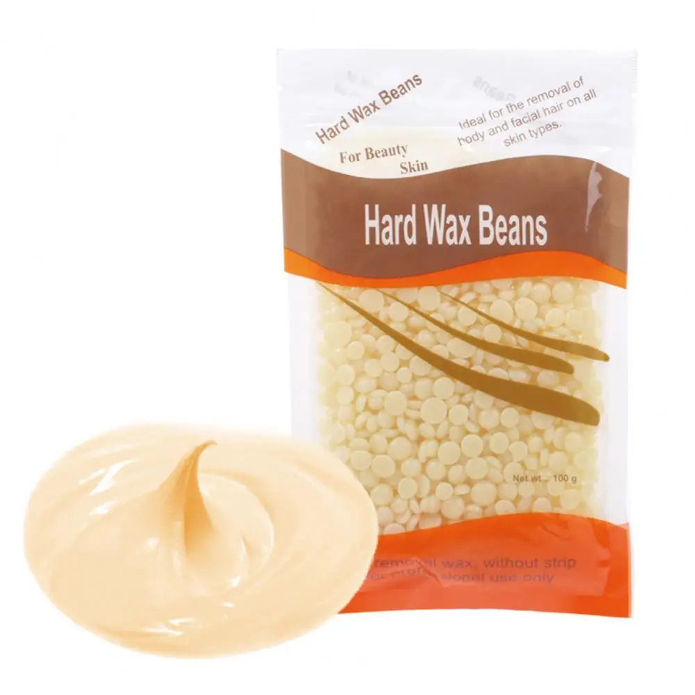 

100g/Pack Hair Removal Beans Useful Painless Herbs Hair Remove Wax Beans Quick to Melt Easy to Clean Hard Bean Wax