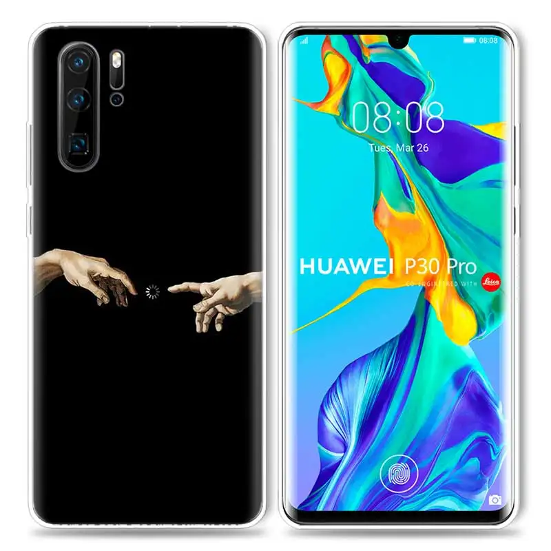 Ретро винтажный Чехол с художественной статуей для huawei P20 P30 Pro P Smart Z Plus P10 P9 Lite Мягкий ТПУ силиконовый чехол для телефона