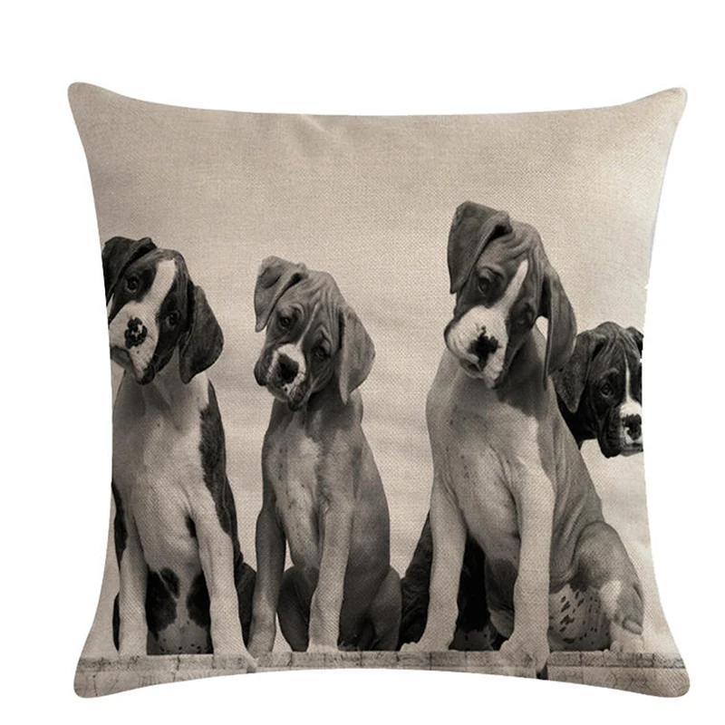 1 шт. 45*45 см симпатичная собака подушка чехол Мопс подушки диван автомобиль