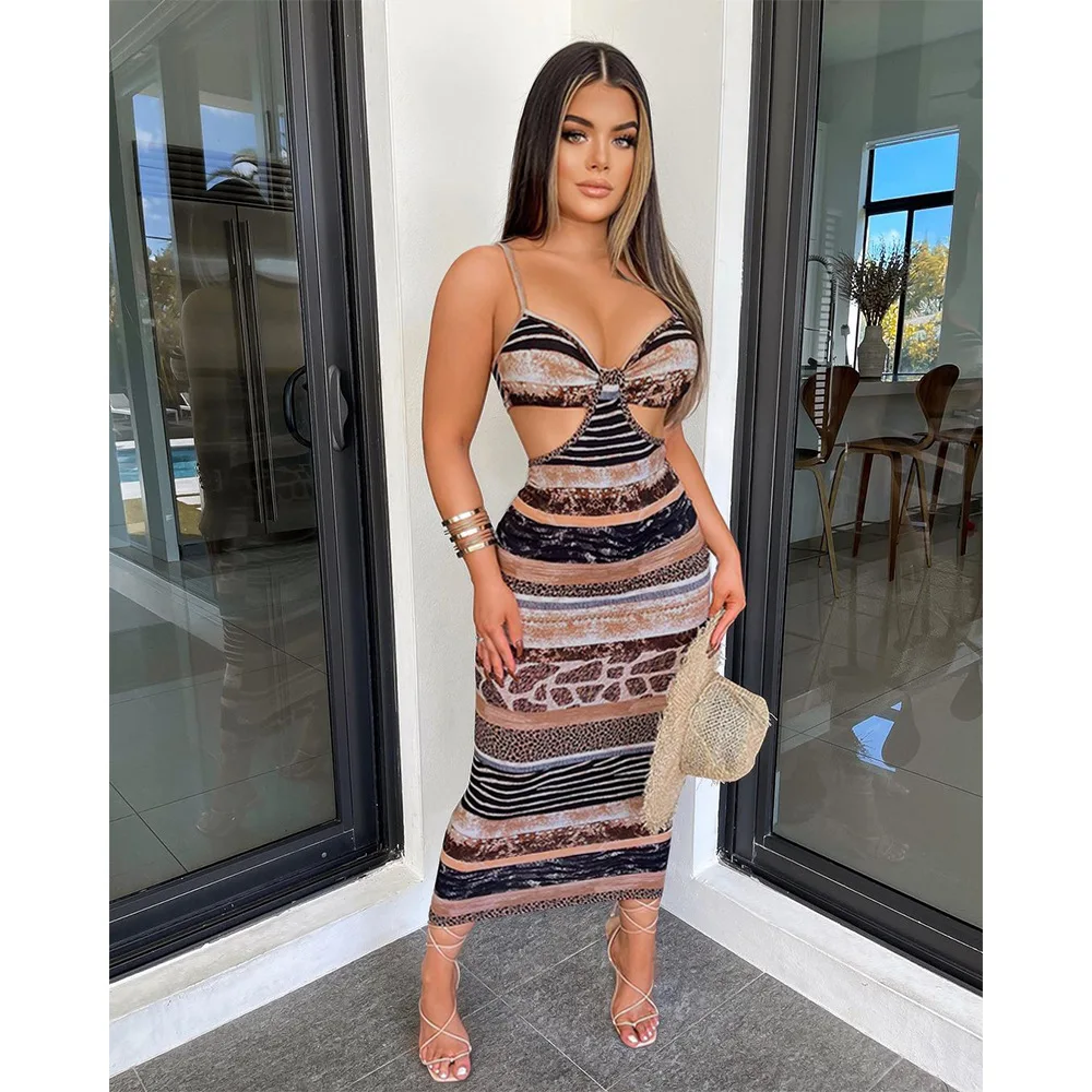 

2021 new arrivals hollow out sexy summer dresses maxi dresses women summer