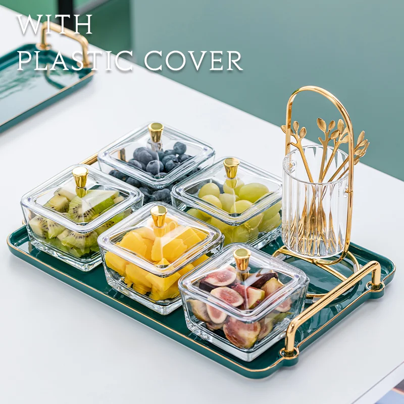 OSBORN светильник Роскошная стеклянная десертная тарелка для закусок керамическая