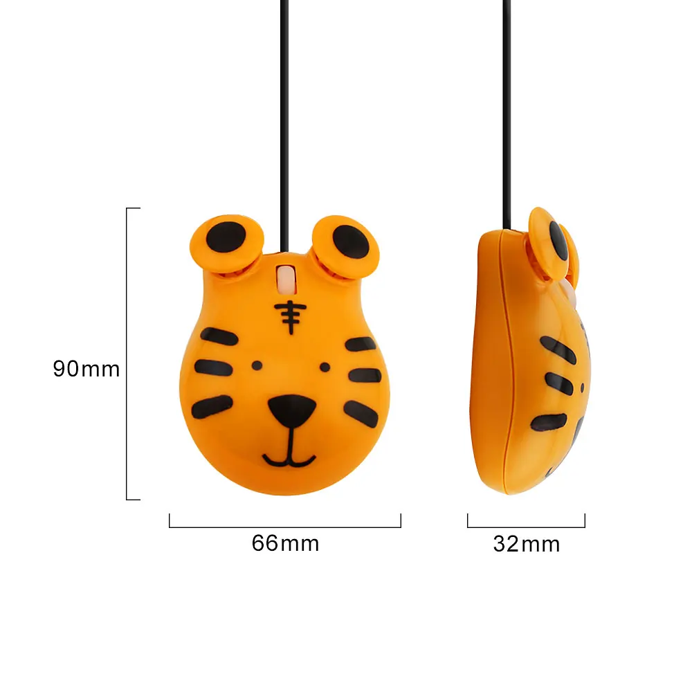 USB Wired Optical Mouse Small Hand Cute Cartoon Animal Creative Mause 3D Mini Ergonomic Gaming Mice For Desktop Computer Gamer | Компьютеры