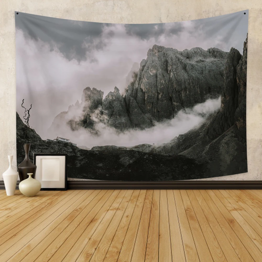 

Настенные Ковры из полиэстера с изображением природных гор таинственных облаков