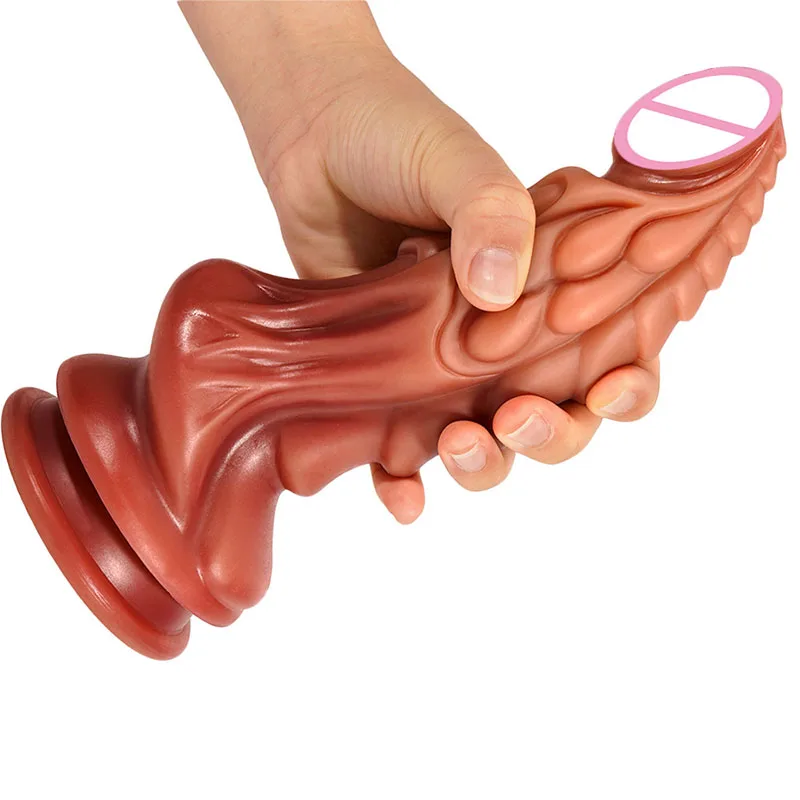 Большой фаллоимитатор реалистичный пенис с присоской анальная секс-игрушка для