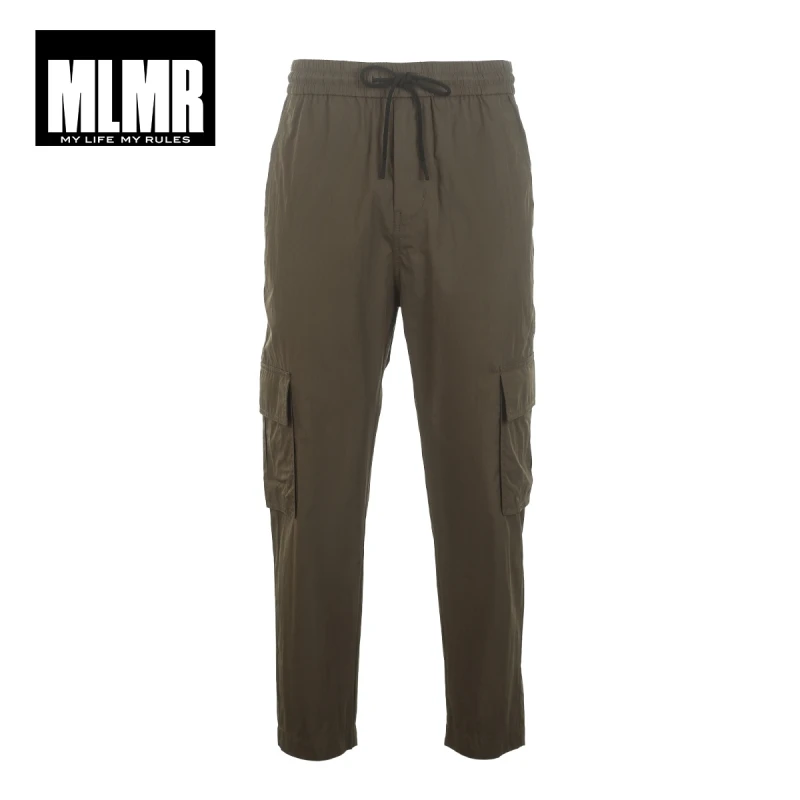MLMR мужские однотонные хлопковые брюки-карго зауженные укороченные брюки JackJones