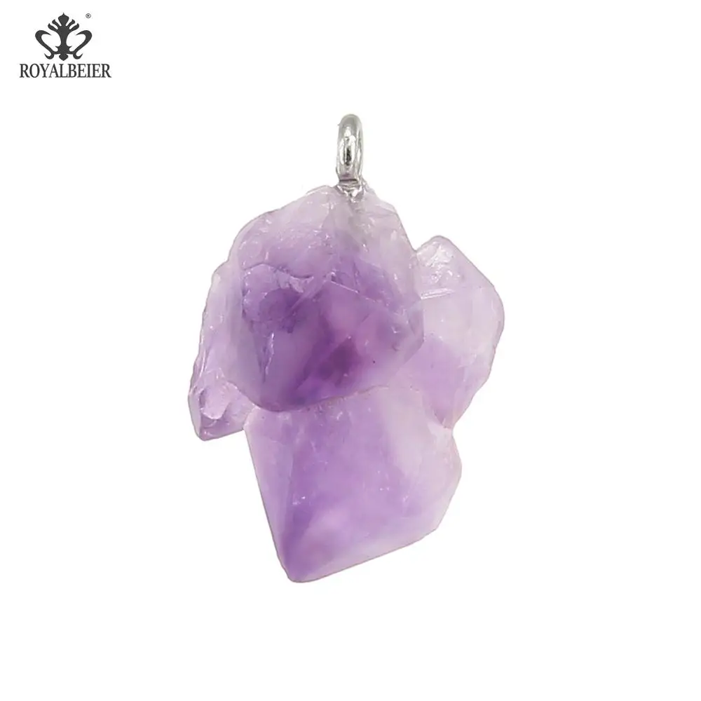 5 шт. подвески из натурального камня фиолетовые бусины рейки аметисты Исцеляющие