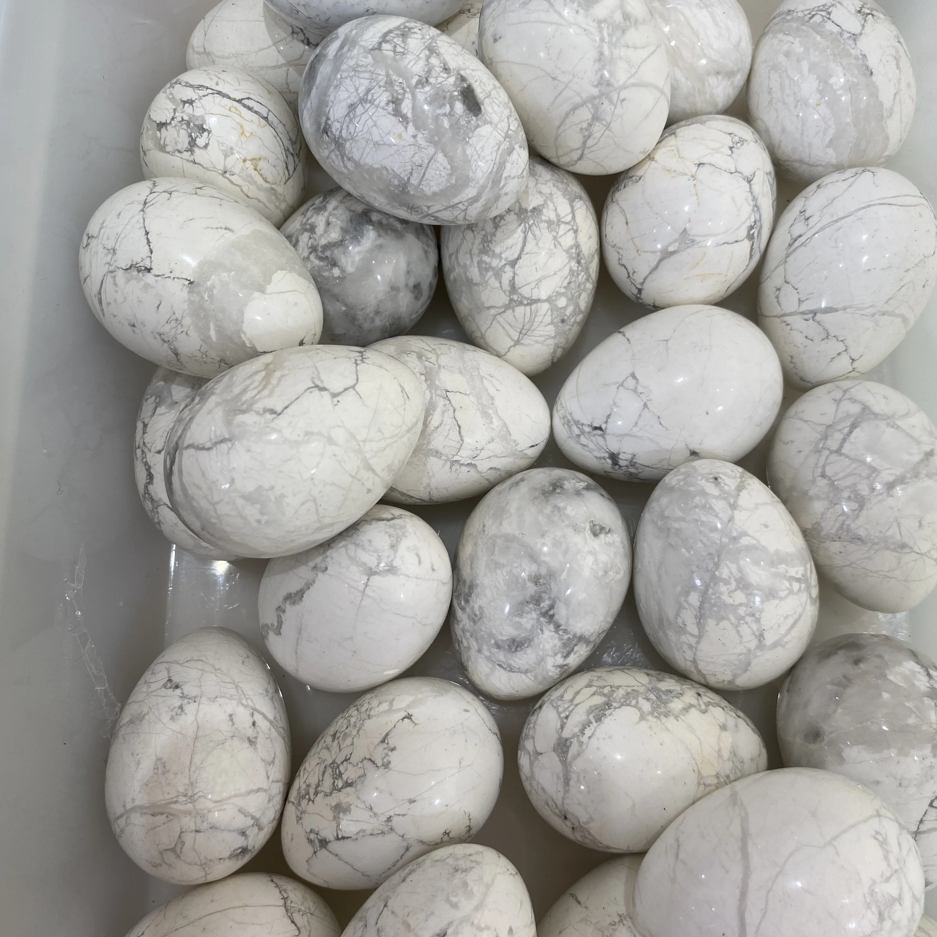 Натуральное белое бирюзовое кварцевое яйцо Magic лечебная Сфера драгоценный