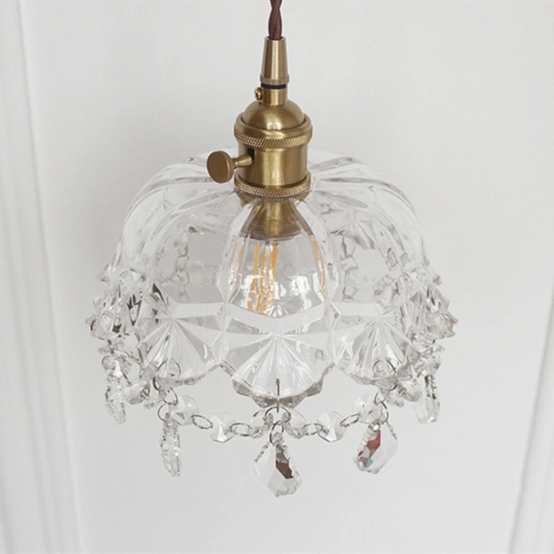 Современная мода дизайн стеклянная люстра из прозрачного стекла необычный
