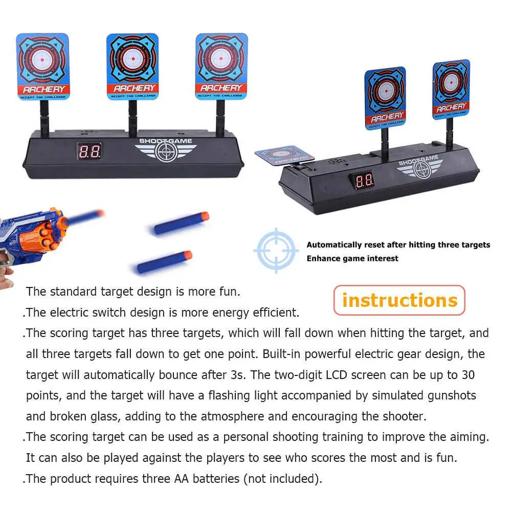 Классическая игрушечная мишень, аксессуары для пулемета Nerf, водяные пулевые пулеметы, тренировочная мишень для игры на открытом воздухе, детские игрушки, подарок на день рождения