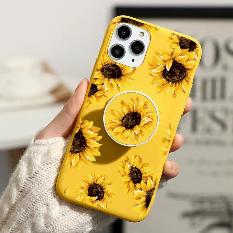 Фото Чехол с подсолнухами и маргаритками для iPhone 13 12 12Pro mini 11 Pro XR X XS Max 6 6S 7 7plus 8 Plus SE 2020 Чехол с подсолнухами и маргаритками для iPhone 13 12 12Pro mini 11 Pro XR X XS Max 6 6S 7 7plus 8 Plus SE 2020