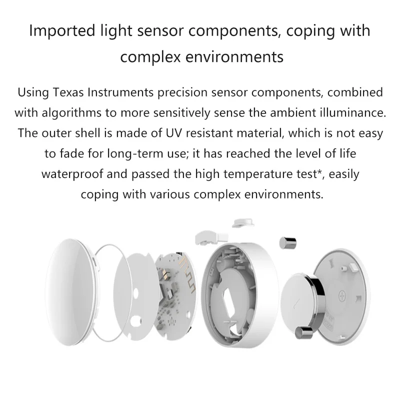 

Xiaomi Smart Light Sensor Zigbee 3.0 Light Detection Waterproof Mi Home Intelligent Linkage Used With Mijia Multimode Gateway 3
