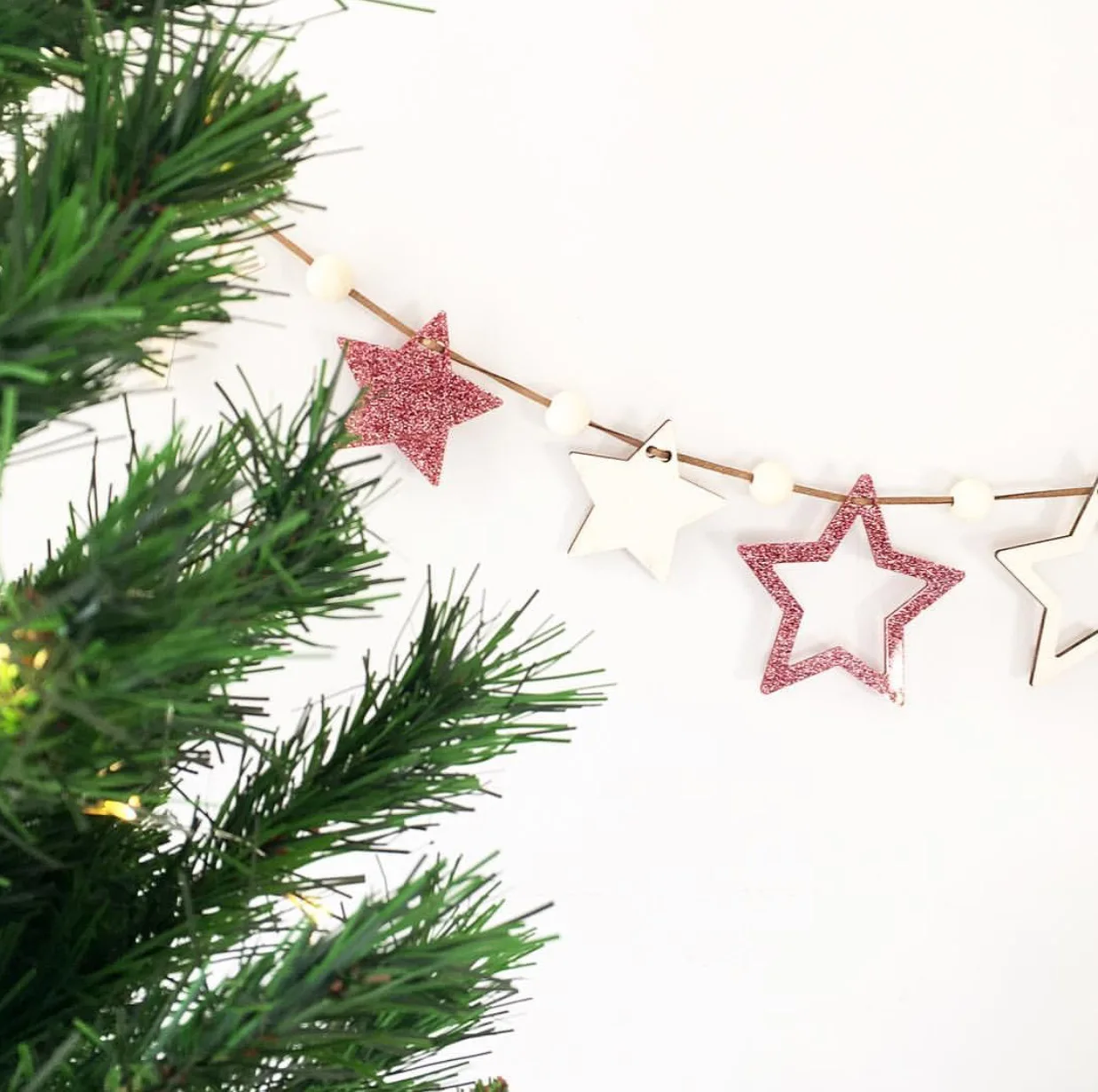 Скандинавский стиль полые блестящие звезды акриловые деревянные настенные