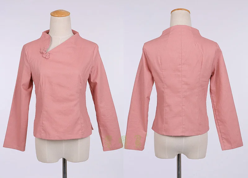 Китайская одежда топ в традиционном стиле Ципао винтажный Модный жаккардовый