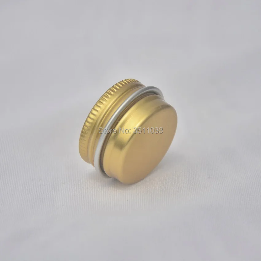 5 г Золотая алюминиевая металлическая банка с винтовой крышкой мини
