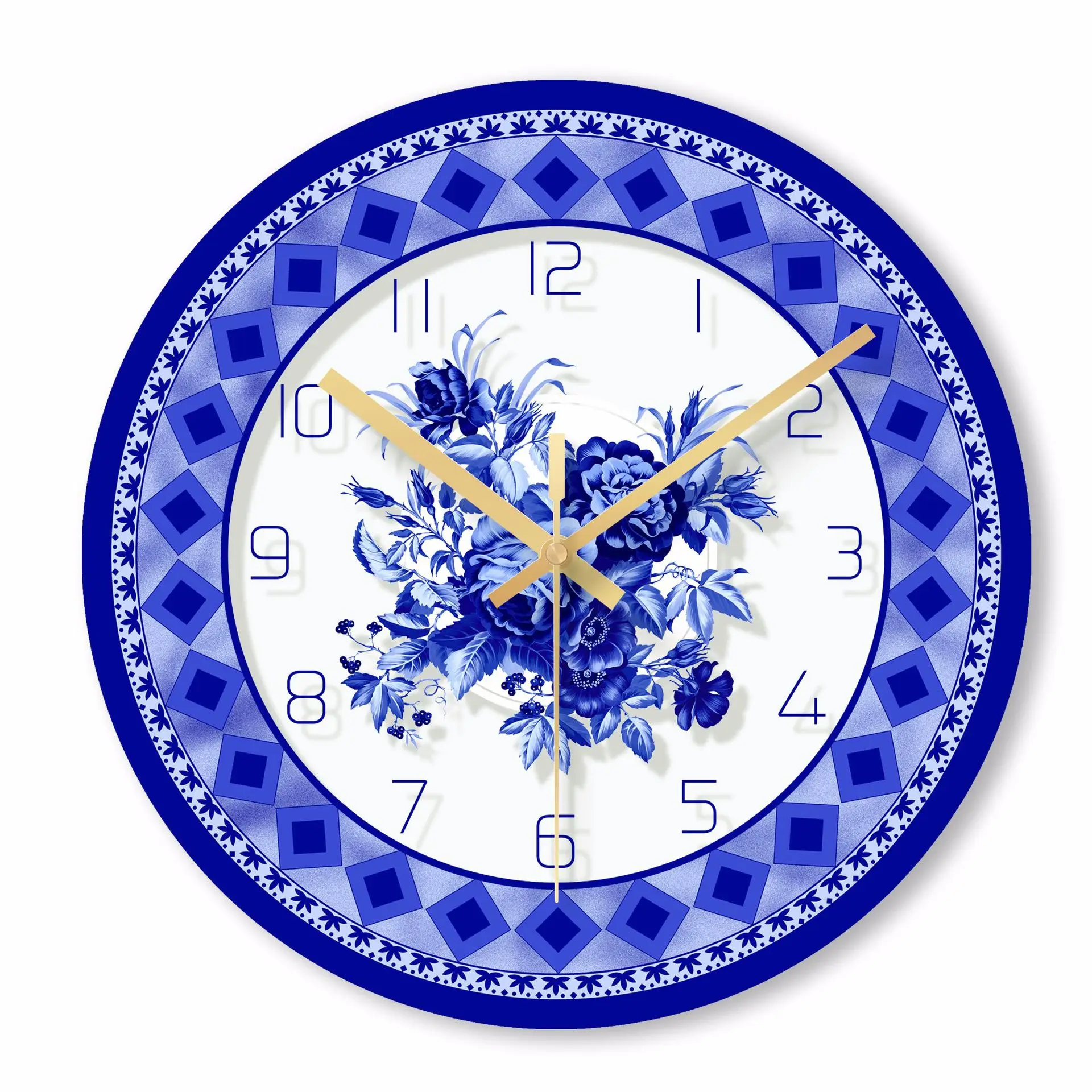 

Tempered Glass Transparent Creative Mute Modern Design Wall Clock for Home Kitchen Living Room Decor Battery Operated Silent