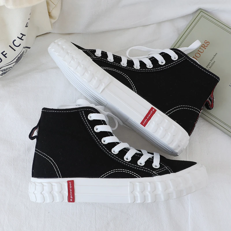 Дышащие кроссовки 2019 года Женские Повседневные высокие на шнуровке женская