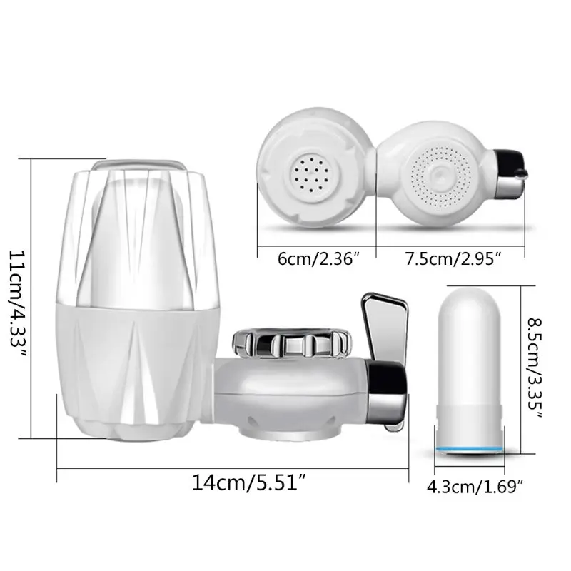 

Kitchen Faucet Mount Filter Household Water Tap Purifier 7 Layers Filtering Water Softener Purification Device