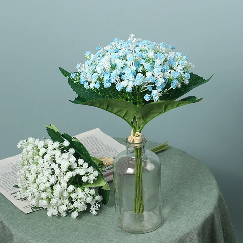 

Simulated Sky Star 7 multi-color Hand Feeling Soft Tape Leaf Fake Flower Wedding Hand Held Home Decoration